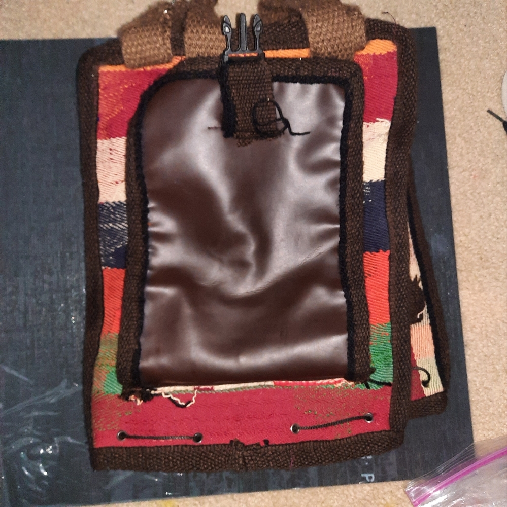 Native Indian Handcrafted  Backpack - Picture 3 of 9